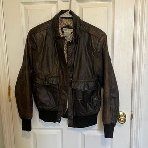 VINTAGE Cambridge BROWN leather jacket